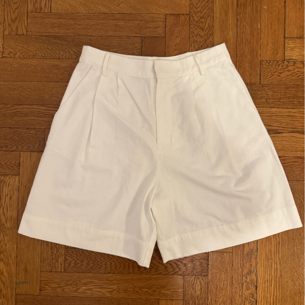 Laura Pleated Long Shorts